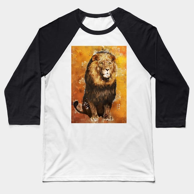 Lion Baseball T-Shirt by Durro